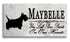 Scottie Memorial Stone - Custom Personalized Marble Grave Marker