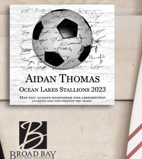 Soccer Trophy Plaque - Recognition Award - for Players, Senior Season Gift, MVP or Coaches