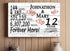 12th Anniversary Gift - Personalized Wood Sign for Husband, Wife or Couple - 12 Year