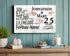 25th Anniversary Gift - Personalized Wood Sign for Couples - Silver Anniversary
