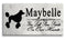 Standard Poodle Memorial Stone Personalized Garden Plaque Grave Marker Outdoor or Indoor