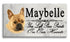 French Bulldog Memorial Stone - Personalized Marble Dog Grave Marker