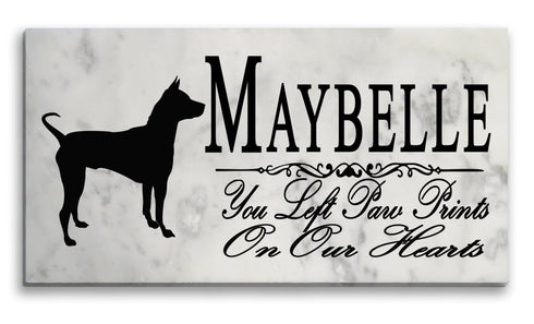Thai Ridgeback Memorial Stone Personalized Garden Plaque or Grave Marker Outdoor or Indoor