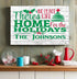 Christmas Sign - No Place Like Home For The Holidays - Personalized Large Wood