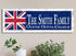 UK Flag Sign - Personalized Family Name - Custom Wood British Heritage Gift