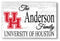 University of Houston Family Name Sign – Personalized Cougar Gift Wood Sign