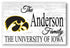 University of Iowa Family Name Sign – Personalized Hawkeyes Wood Plaque for Alumni or Graduation