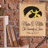 Official University of Iowa Class Year Plaque - New Student or Graduation Gift – Custom Name and Year - Solid Wood Sign