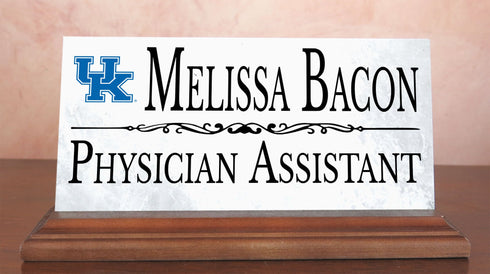 University of Kentucky Desk Nameplate – Custom Marble Name Sign