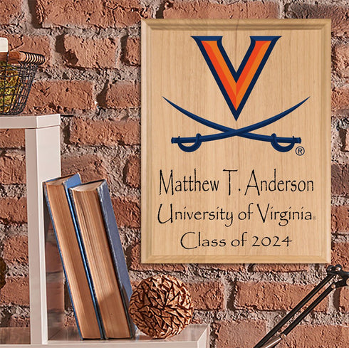 University of Virginia Graduation Gift – Custom Name and Year Plaque