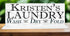 Wash Dry Fold Laundry Sign - Personalized Custom Name Home Decor