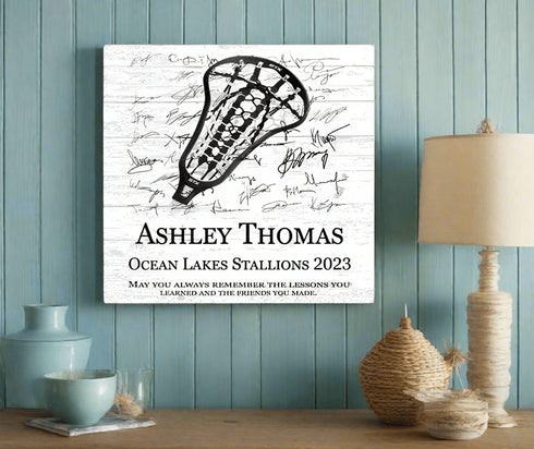 Women's Lacrosse Trophy Plaque - Recognition Award - for Players, Senior Season Gift, MVP or Coaches
