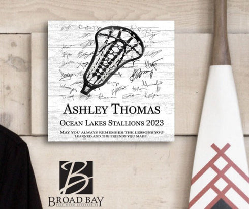 Personalized Women's Lacrosse Award Plaque - for Players, Senior Season Gift, MVP or Coaches