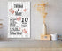 10th Anniversary Gift - Personalized Wood Plaque for Husband, Wife or Couple - 10 Year