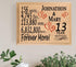 13th Anniversary Gift - Personalized Wood Plaque for Husband, Wife or Couple - 13 Year