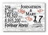 17th Anniversary Gift - Personalized Wood Sign for Husband, Wife or Couple - 17 Year