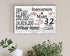32nd Anniversary Gift - Personalized Wood Sign for Husband, Wife or Couple - 32 Year
