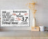 37th Anniversary Gift - Personalized Wood Sign for Couples