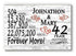 42nd Anniversary Gift - Personalized Wood Sign for Couples
