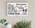 46th Anniversary Gift - Personalized Wood Sign for Couples