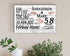 58th Anniversary Gift - Personalized Wood Sign for Couples