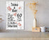60th Anniversary Gift - Personalized Wood Plaque for Husband, Wife or Couple - 60 Year Diamond Anniversary