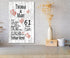 61st Anniversary Gift - Personalized Wood Plaque for Husband, Wife or Couple - 61 Year