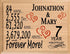 7th Anniversary Gift - Personalized Wood Plaque for Husband, Wife or Couple - 7 Year