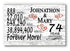 74th Anniversary Gift - Personalized Wood Sign for Couples