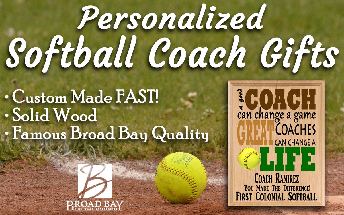 Softball coach discount plaques