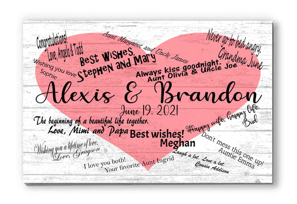 Signable Gift Sign For Wedding, Baby Shower, Anniversary Party,  Birthday Party, Teacher