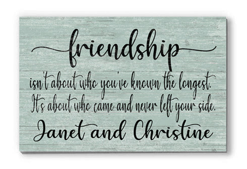 Friend Gift Sign - Custom Friendship Wooden Sign