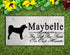 Akita Memorial Stone - Custom Personalized Marble Grave Marker