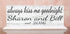Always Kiss Me Goodnight Sign - Personalized Custom Names Bedroom Decor