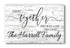 And So Together They Built a Life They Loved Sign - Personalized Wedding or Anniversary Gift