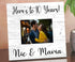 Anniversary Wood Photo Plaque - Personalized with Names, Anniversary Year & Your Printed Picture