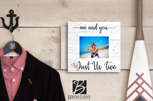 Anniversary Gift Picture Frame With Printed Picture on Wood - Personalized Uploaded Photo
