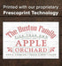 Personalized Apple Orchard Family Name Sign - Custom Farmhouse Style Gift