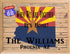 Personalized Arizona Family Name Sign - Custom Wood Home Sign