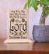 As For Me And My Family We Shall Serve The Lord Plaque PERSONALIZED Family Name
