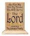 As For Me And My Family We Will Serve The Lord Sign Plaque Custom Religious Family Gift