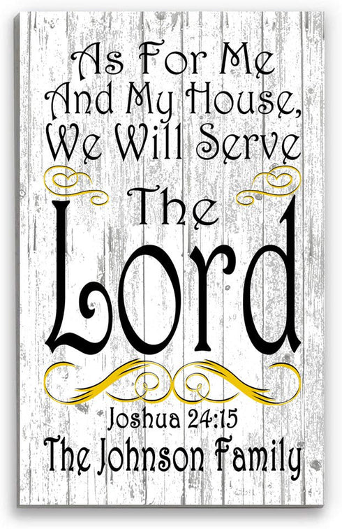 As For Me And My House We Will Serve The Lord Sign