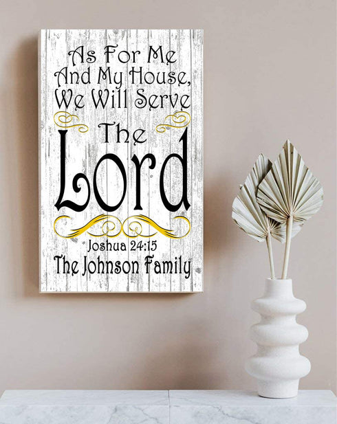 As For Me And My House We Will Serve The Lord Sign