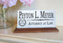 Attorney Desk Nameplate - Personalized Solid Marble Lawyer Name Plate Gift