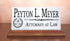 Attorney Desk Nameplate - Personalized Solid Marble Lawyer Name Plate Gift
