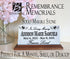 Baby Memorial Plaque - Personalized Baby Footprints and Angel Wings for Shelf or Mantel