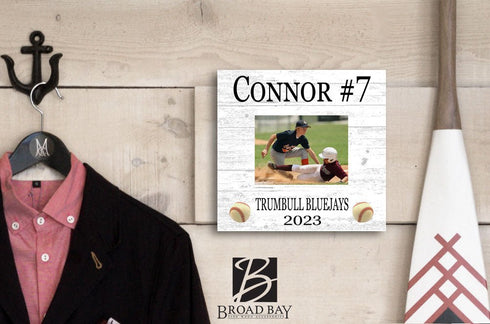 Baseball Award Recognition Photo Plaque - Senior Season Year End Gift, Coach or MVP 10.5x10.5 Inches