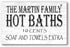 Hot Baths 10 Cents Bathroom Sign - Personalized Farmhouse Decor Wall Art