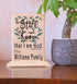 Be Still and Know That I Am God - Personalized Religious Family Name Sign