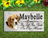 Beagle Memorial Stone - Personalized Marble Dog Grave Marker